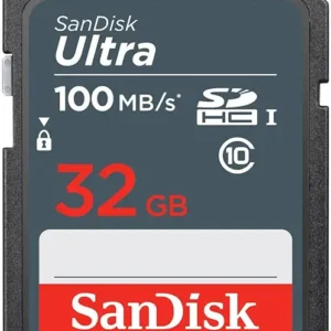32GB Ultra 100MBs Sandisk SDHC Memory Card