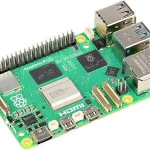 Raspberry Pi 5 4GB Single Board Computer with Power Supply, M.2 SSD Connector, Dual-Band Wi-Fi, USB 3.0 Ports, 2.4GHz Quad-Core Processor – Ideal for DIY Projects, Open-Source Development (Board Only)